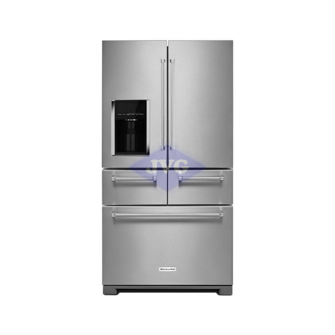 REFRIGERADOR KITCHENAID 25.8 CU.FT. CON DISPENSADOR ACERO INOXIDABLE - KRMF706ESS