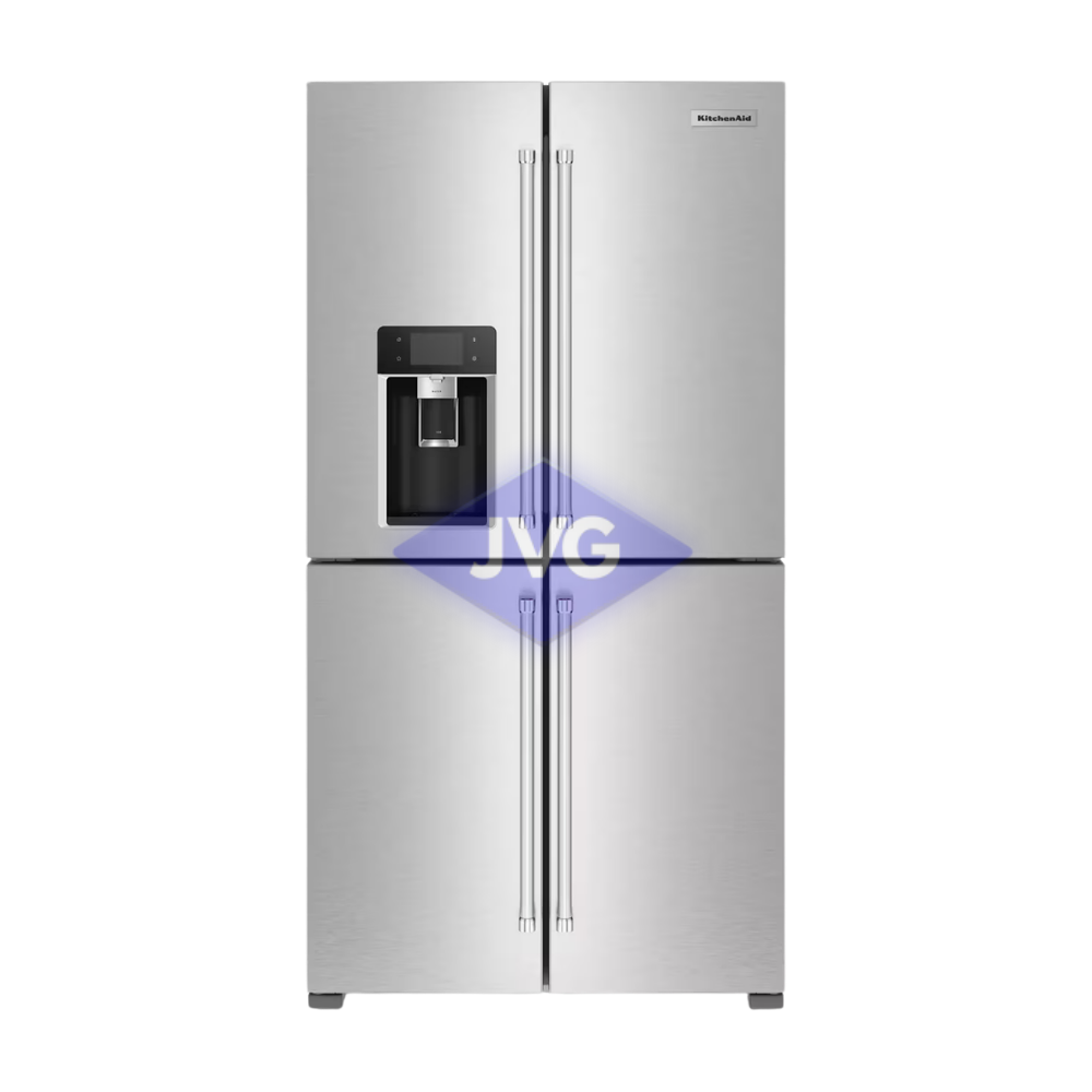 NEVERA FRENCH DOOR KITCHENAID 19 PIES CÚBICOS 4 PUERTAS CON DISPENSADOR ACERO - KRQC736RPS