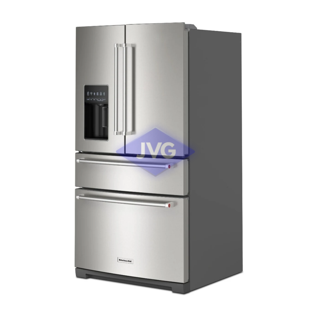 NEVERA SIDE BY SIDE KITCHENAID 28.7 CU.FT. CON DISPENSADOR ACERO - KRSF536RPS