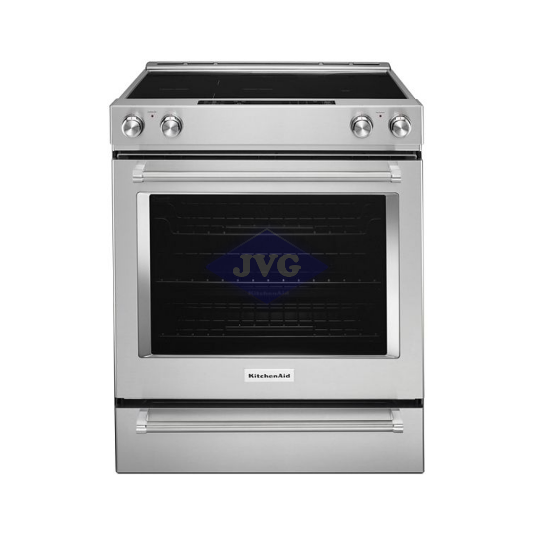 COCINA ELÉCTRICA KITCHENAID 5 QUEMADORES 30" VITROCERÁMICA ACERO INOXIDABLE - KSEB900ESS