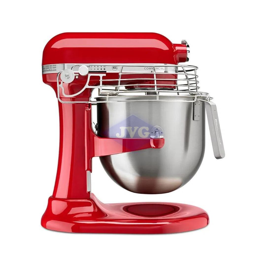 BATIDORA COMERCIAL NSF CON PROTECTOR KITCHENAID ROJO IMPERIAL 970W 7.6L - KSMC895ER