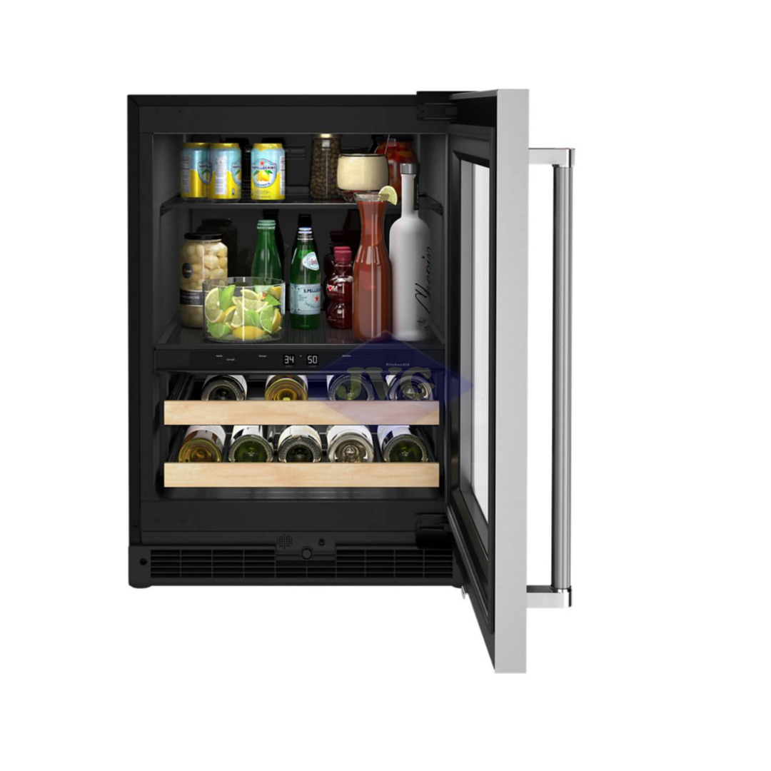 CENTRO DE BEBIDAS KITCHENAID 24" ACERO INOXIDABLE - KUBR214KSB