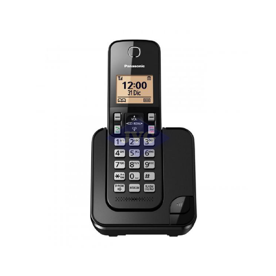 TELÉFONO INALÁMBRICO PANASONIC CON BLOQUEO DE LLAMADAS NEGRO - KXTGC350LAB