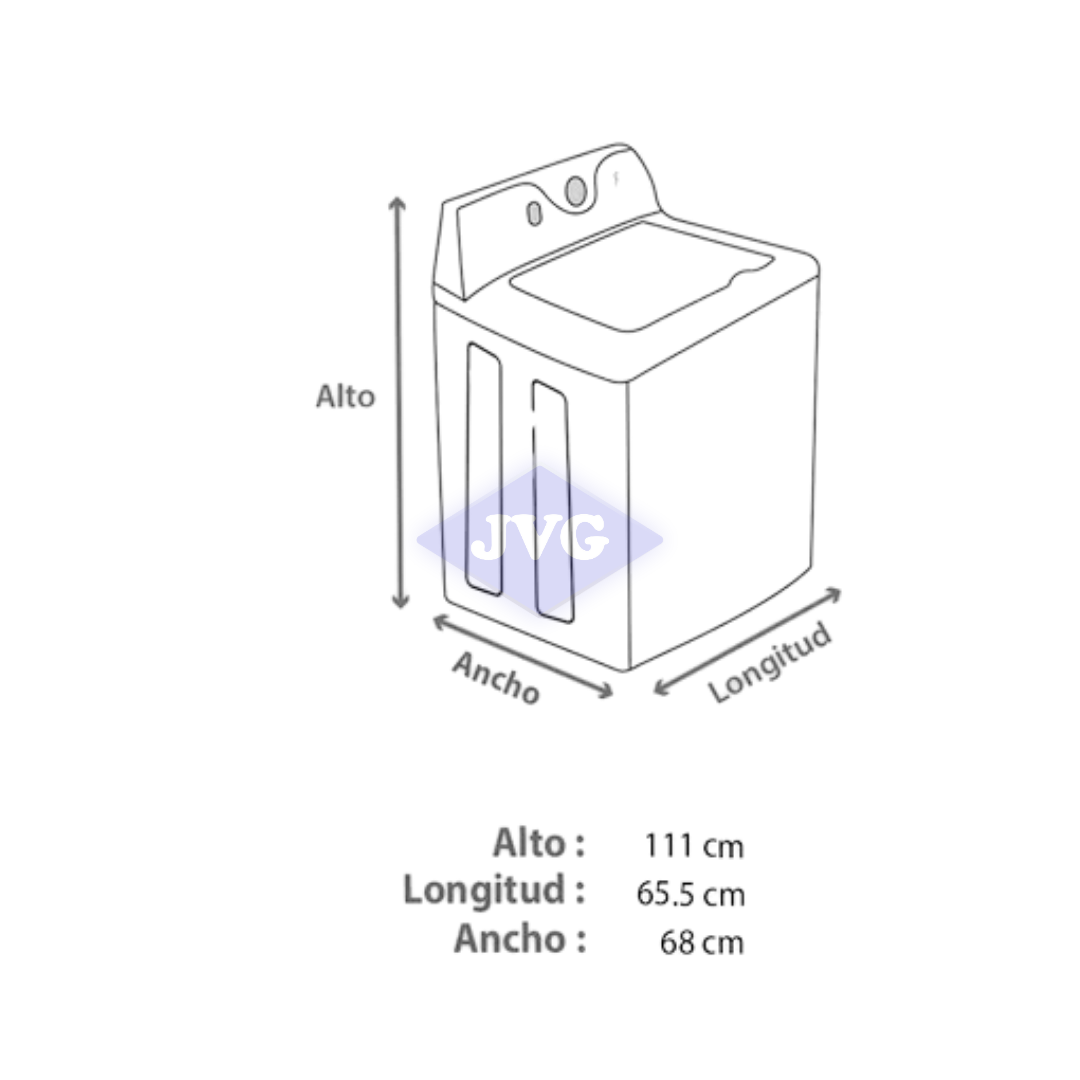LAVADORA DE CARGA SUPERIOR MABE 16 KG BLANCO (LMA76112CBAB0) - LMA76112CBAB0