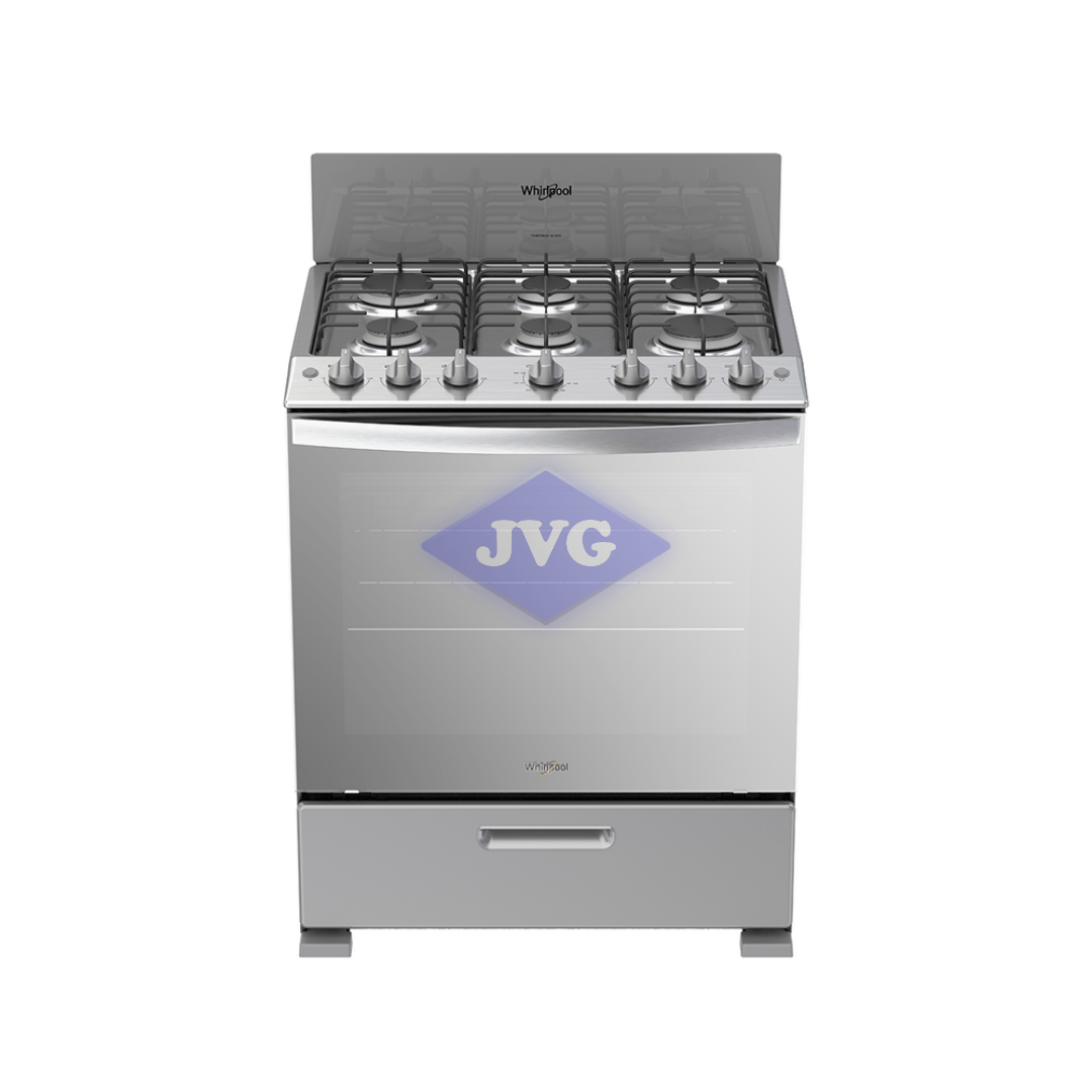 COCINA A GAS WHIRLPOOL   30"  - ACERO