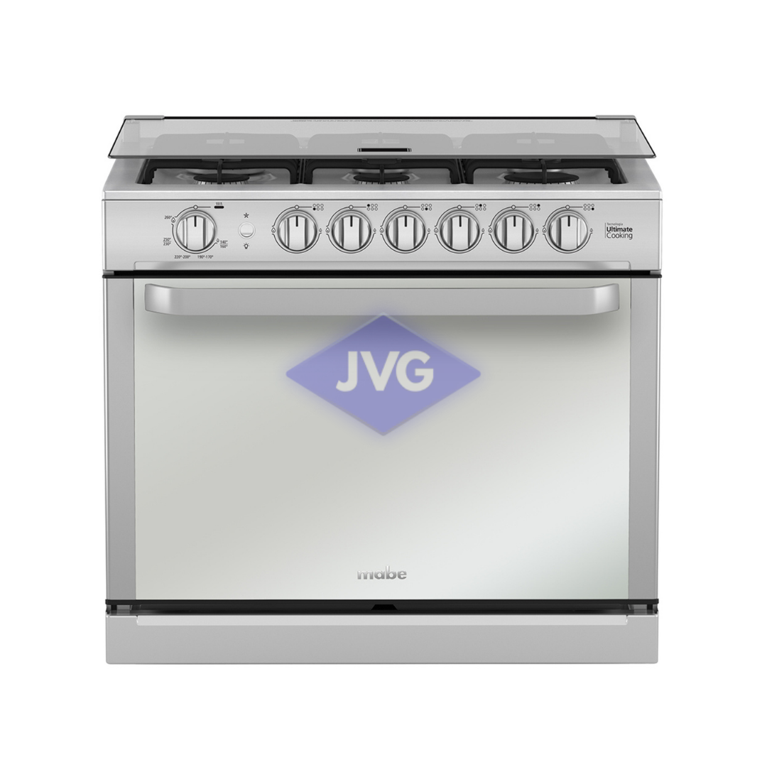 COCINA A GAS MABE 6 QUEMADORES 30 PULGADAS PARA EMPOTRABLE TOPE ESPECIAL PLATEADO - MA0C80280CI4