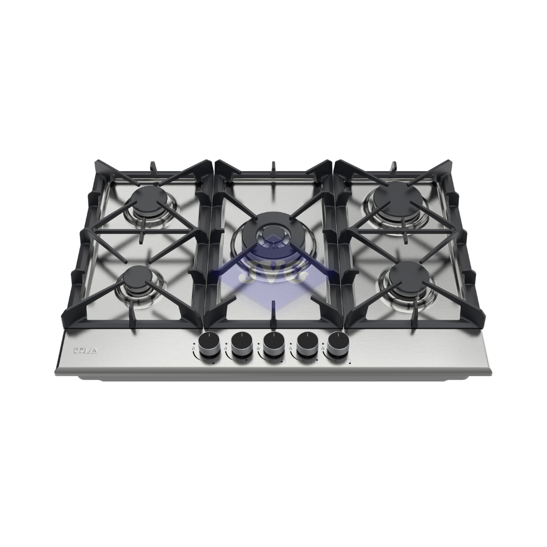 TOPE A GAS DRIJA MILAN76PRO 5 QUEMADORES 76 CM - ACERO INOXIDABLE (MILAN76PRO)