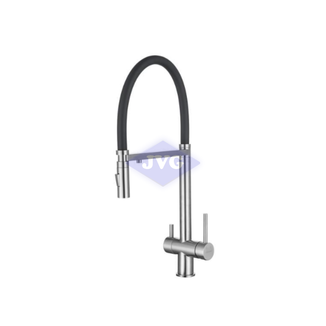 GRIFERIA GASCO MONOMANDO FLEXIBLE ACERO INOXIDABLE - NARDIS