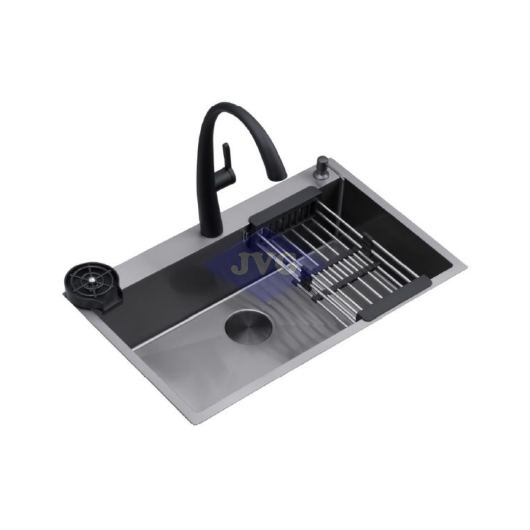 FREGADERO DE LUJO DRIJA C/KIT ACERO INOXIDABLE 84CM - PARMA84