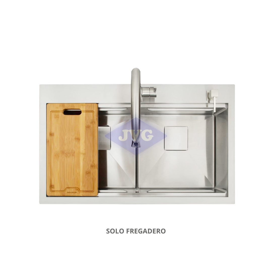FREGADERO GASCO 2 TINA 84X51X23 ACERO INOX / SATINADO