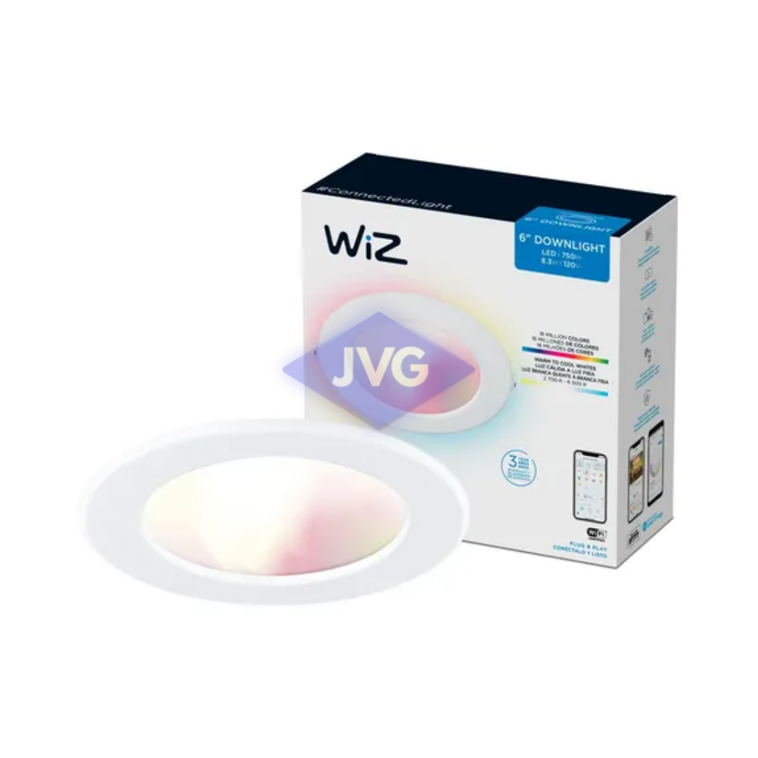 PANEL LED WIZ REDONDO EMPOTRABLE/ LUZ CALI A FRÍA WIFI 6 PULGADAS 550773 - PL6W2560712