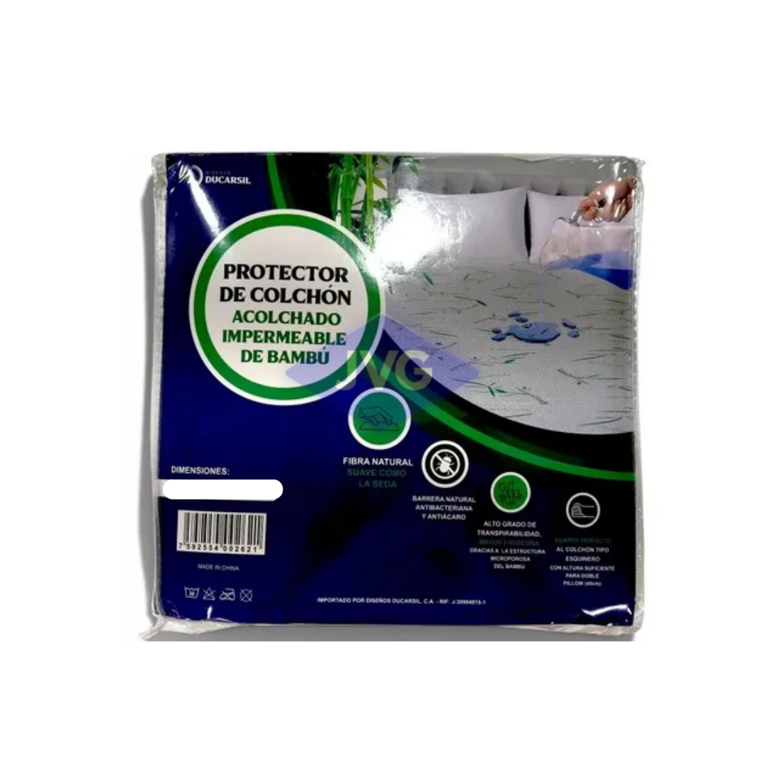 PROTECTOR DE COLCHÓN IMPER/ACOL BAMBU DUCARSIL 100X190 IND 002607 - PROTBAMIMPACOLINDV