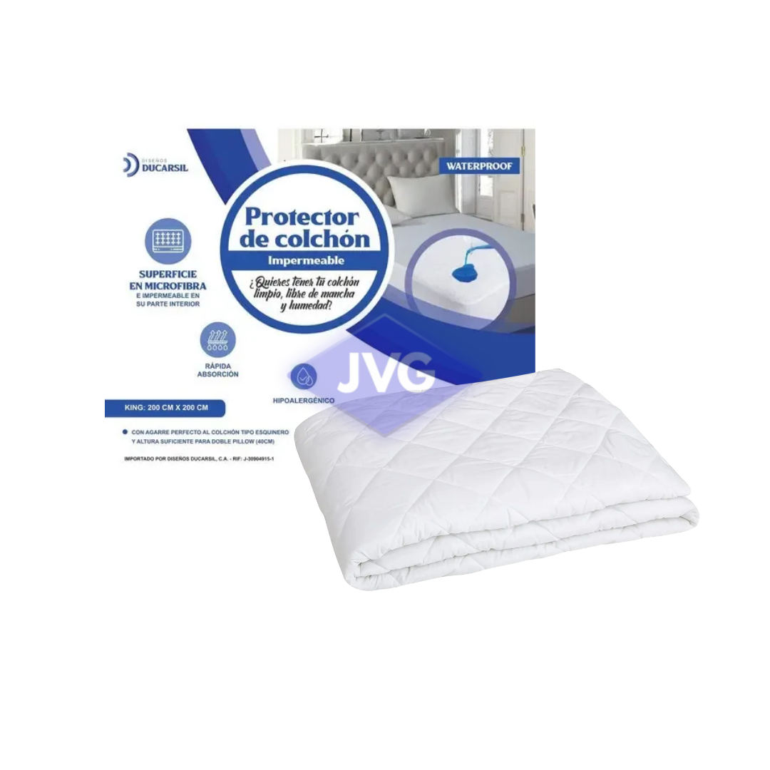 PROTECTOR DE COLCHÓN IMPERM DUCARSIL 200X200 KING 001365 - PROTIMPERMKING
