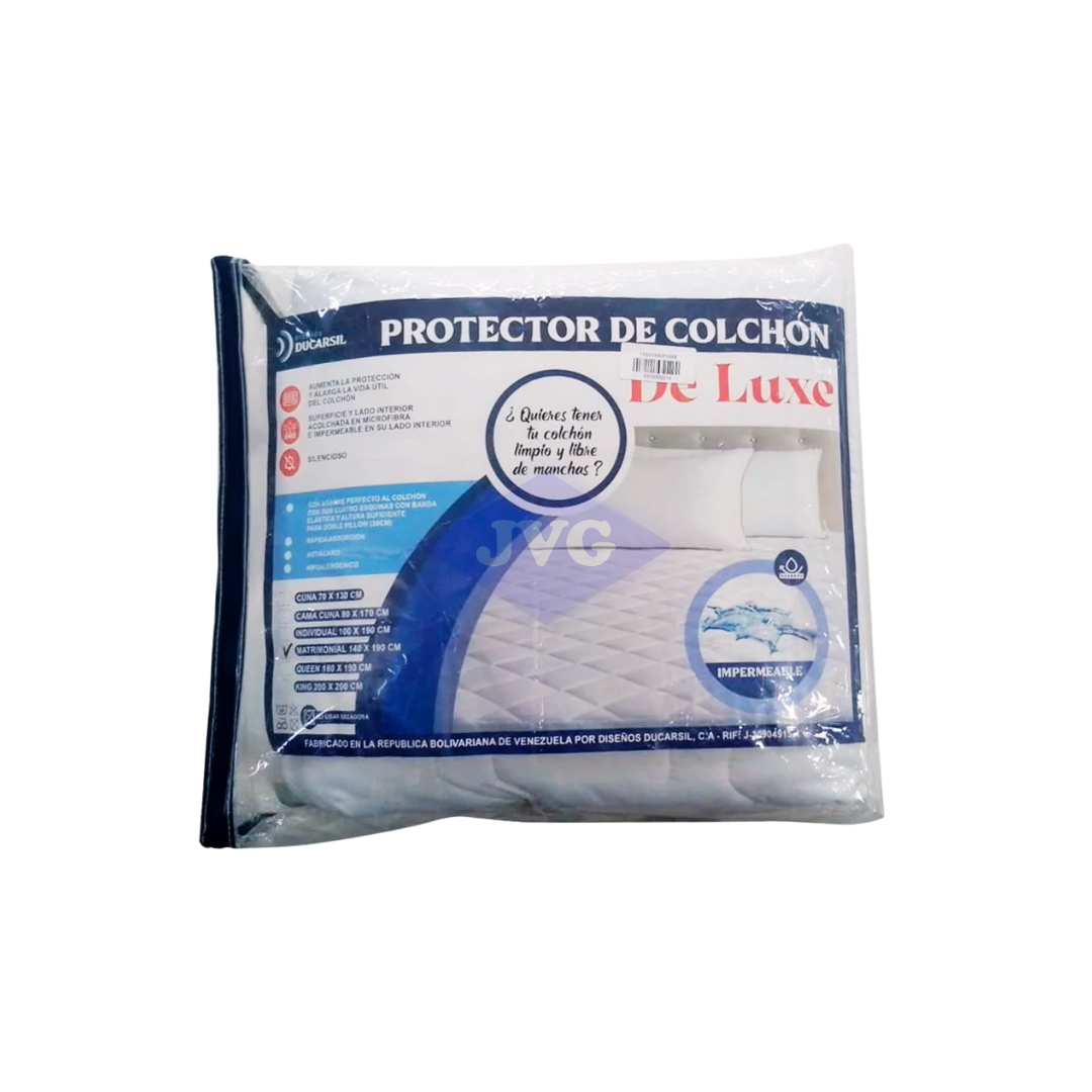 PROTECTOR DE COLCHÓN ANTIMANCHA DUCARSIL INDIVIDUAL DELUXE 100X190 (PROTINDIVDELUXE)