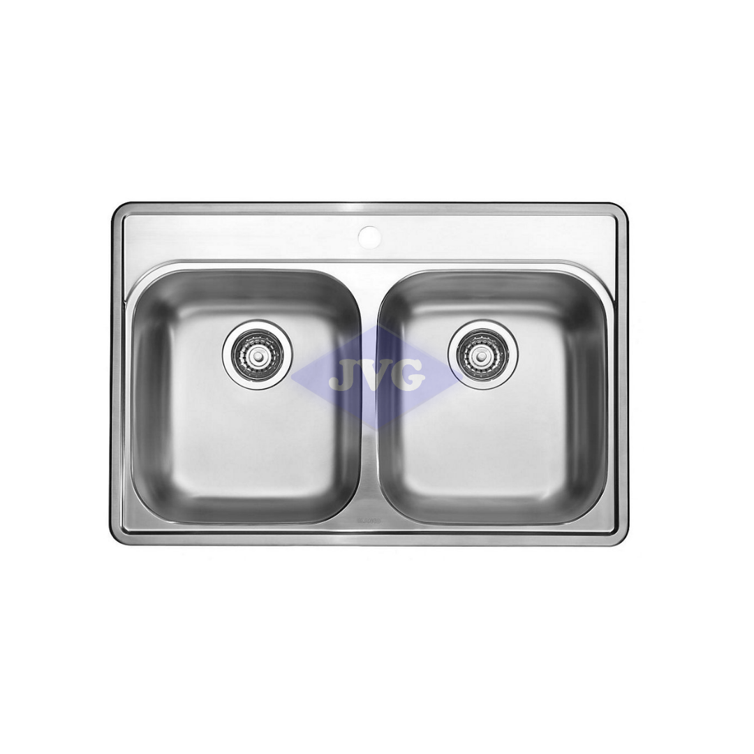 FREGADERO KINDRED 2 TINAS REINA ACERO INOXIDABLE - QDL203181