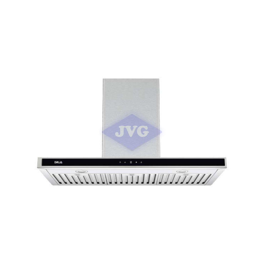 CAMPANA DECORATIVA DE ISLA DRIJA 90 CM ACERO INOXIDABLE - QUADRATOISLA90ACERO