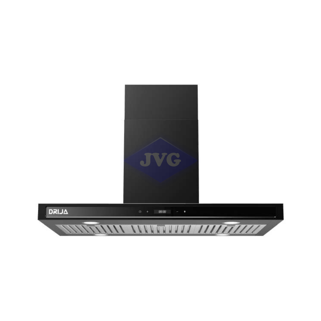 CAMPANA DRIJA QUADRATO ISLA 90CM NEGRO - QUADRATOISLA90BLACK