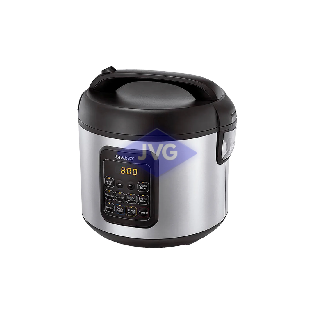 OLLA DE PRESIÓN ELÉCTRICA SANKEY 5 LITROS DIGITAL CON ACCESORIOS ACERO - RCM501