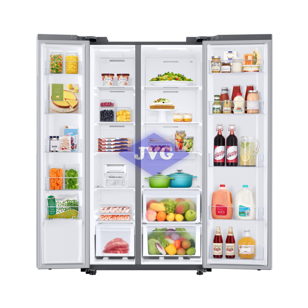 NEVERA INVERTER SIDE BY SIDE SAMSUNG 28 PULGADAS ACERO - RS28T5B00S9