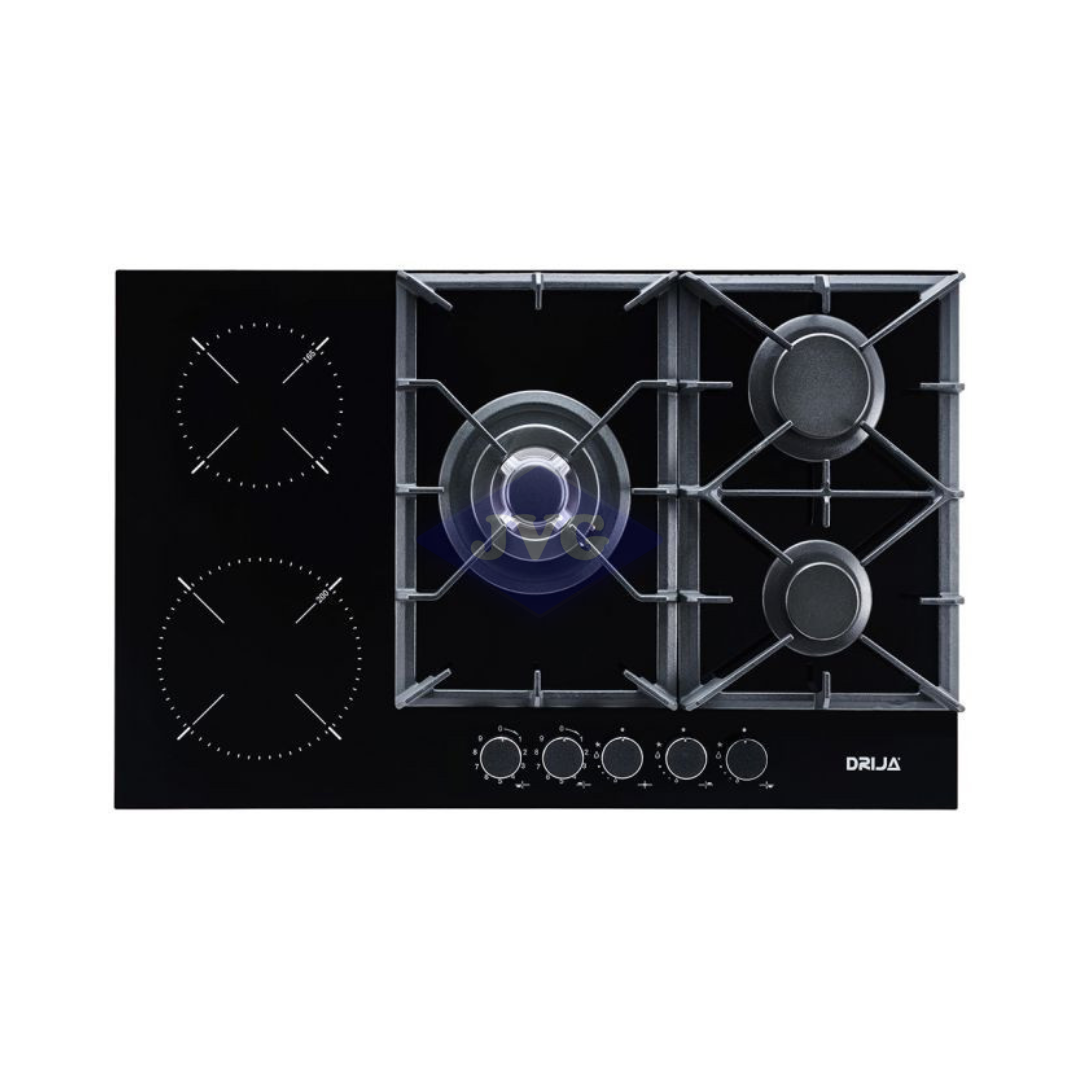 TOPE A GAS DRIJA 5 QUEMADORES SICILIA 76 PULGADAS - SICILIA76