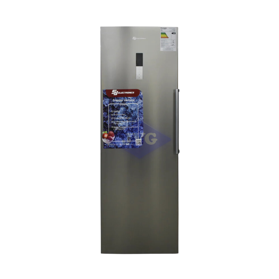 CONGELADOR VERTICAL SJ ELECTRONICS 280 LTS PLATEADO