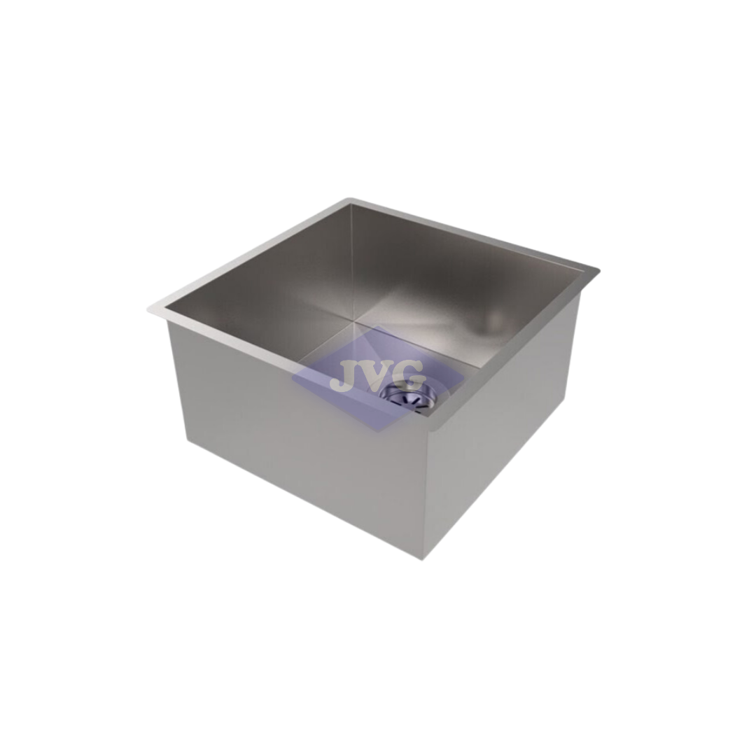 FREGADERO SF 1 TINA 44X44X22 CM BAJO TOPE CON KIT ACERO INOXIDABLE - SNK10044