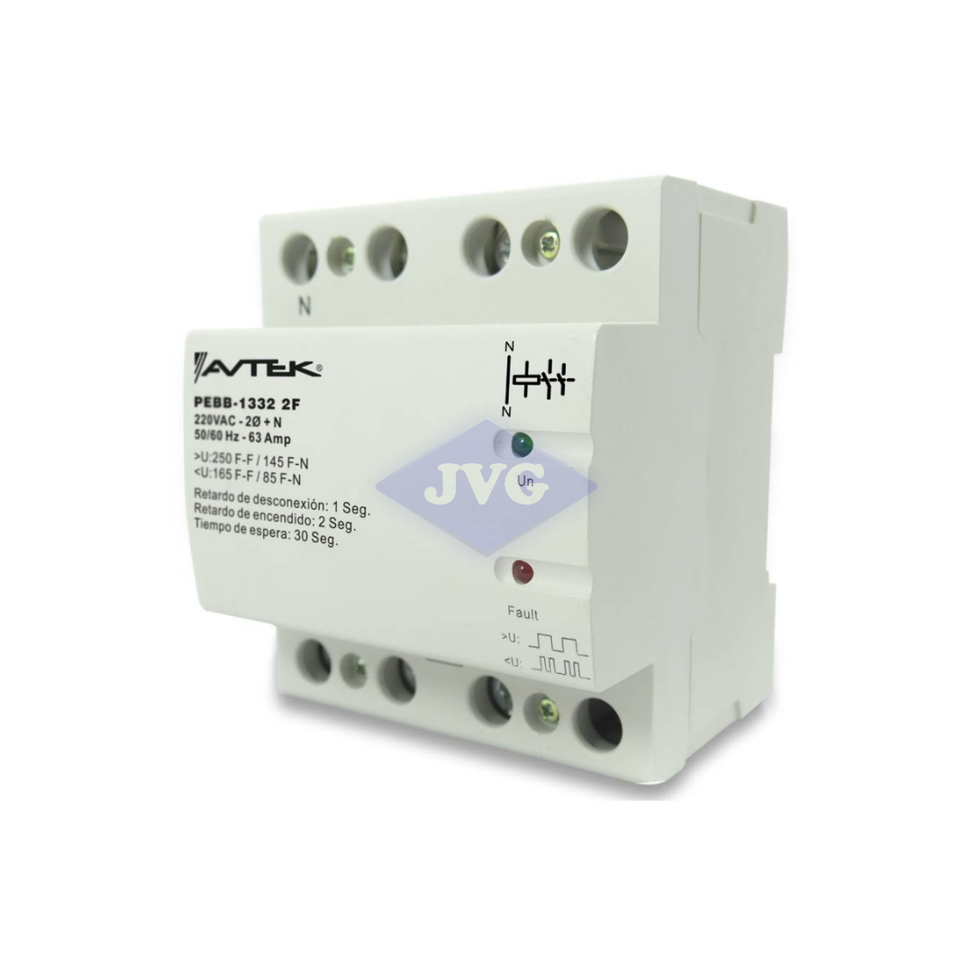 PROTECTOR DE VOLTAJE AVTEK BIFA P COCINAS ELECT /CENT LAV/ SEC 220VAC - SPCPEBBB2602F