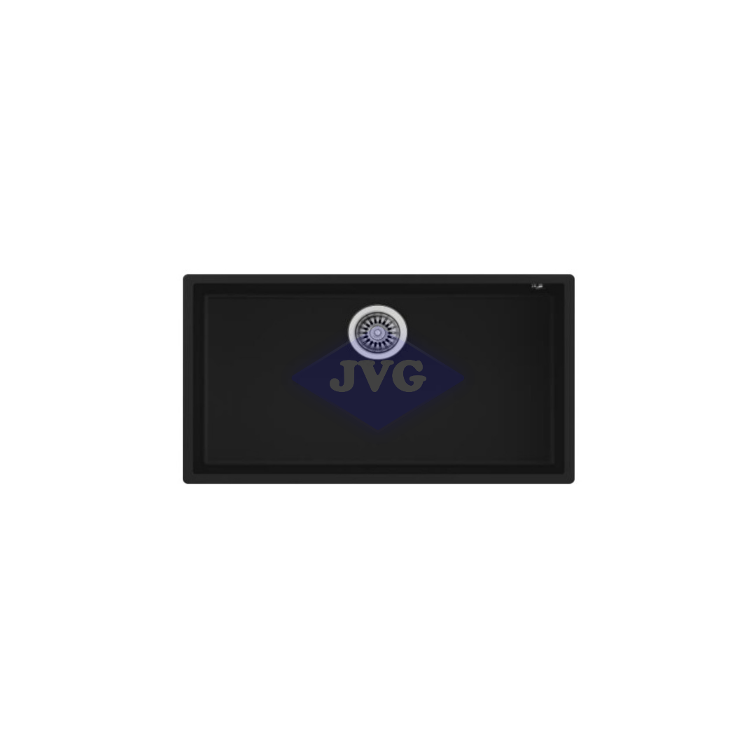 FREGADERO 1 TINA TEKA SUBMONTAR NEGRO - SQUARE7240TG