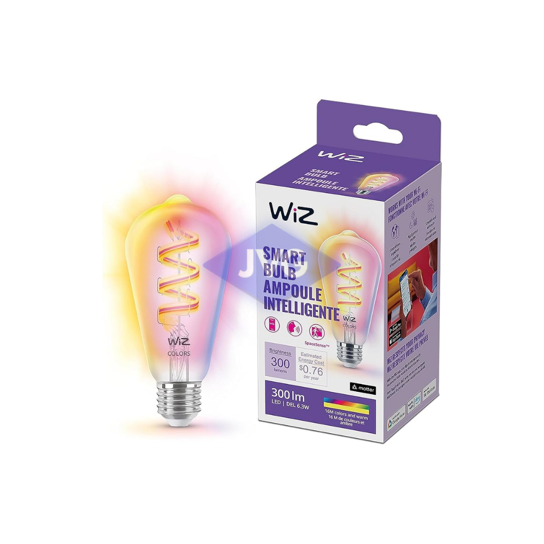 BOMBILLO WIZ ST19 VINTAGE EST PERA/LUZ CÁLIDA WIFI 785093 - ST19V2266311