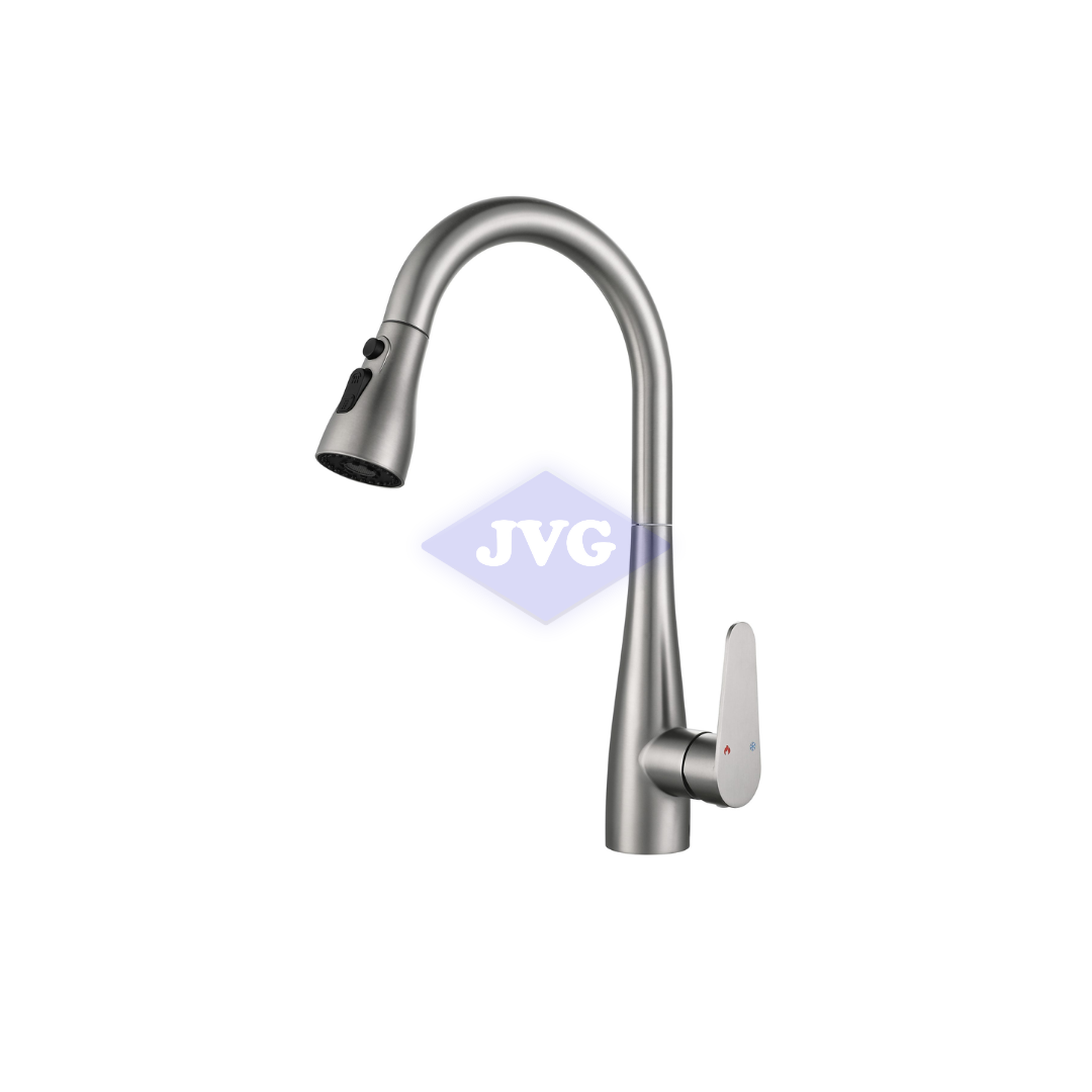 GRIFERÍA PARA FREGADERO GASCO MONOMANDO EXTRAÍBLE TOLEDO ACERO INOXIDABLE - TOLEDOAC