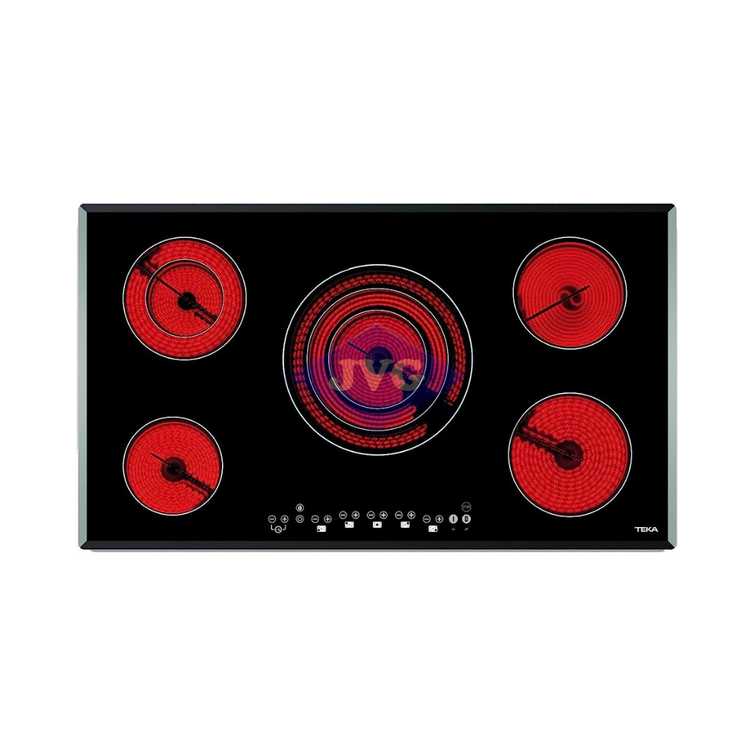 TOPE VITROCERÁMICA TEKA 5 QUEMADORES 60CM NEGRO - TR951