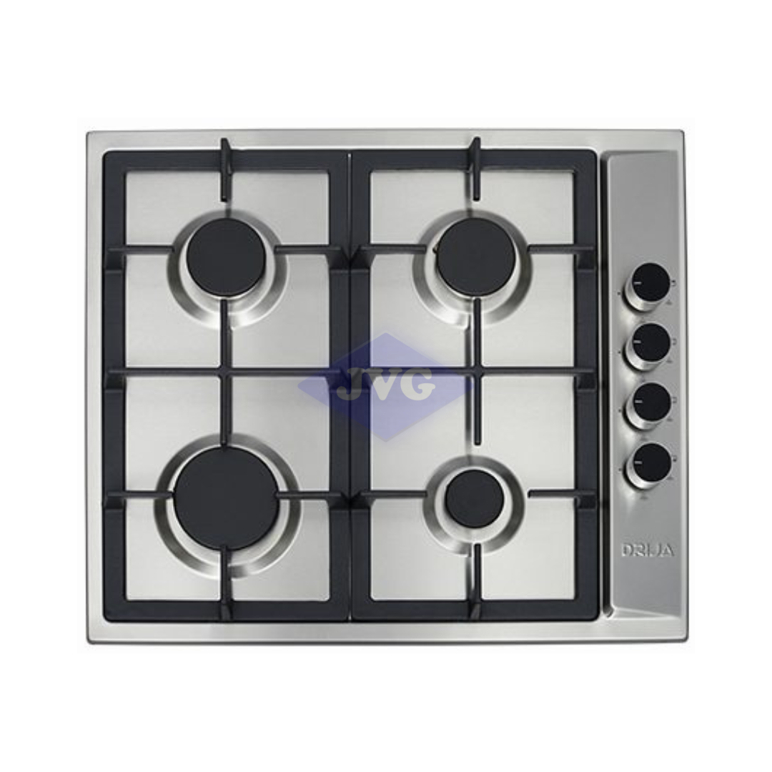 TOPE DRIJA 60CM 4 QUEMADORES ACERO - TURIN60