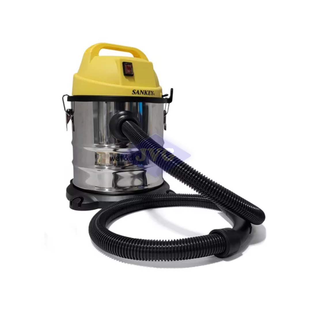 ASPIRADORA HÚMEDO/SECO SANKEY 30 LTS 1200W C/ACCESORIOS - PLATEADO/AMARILLO (VC30LM