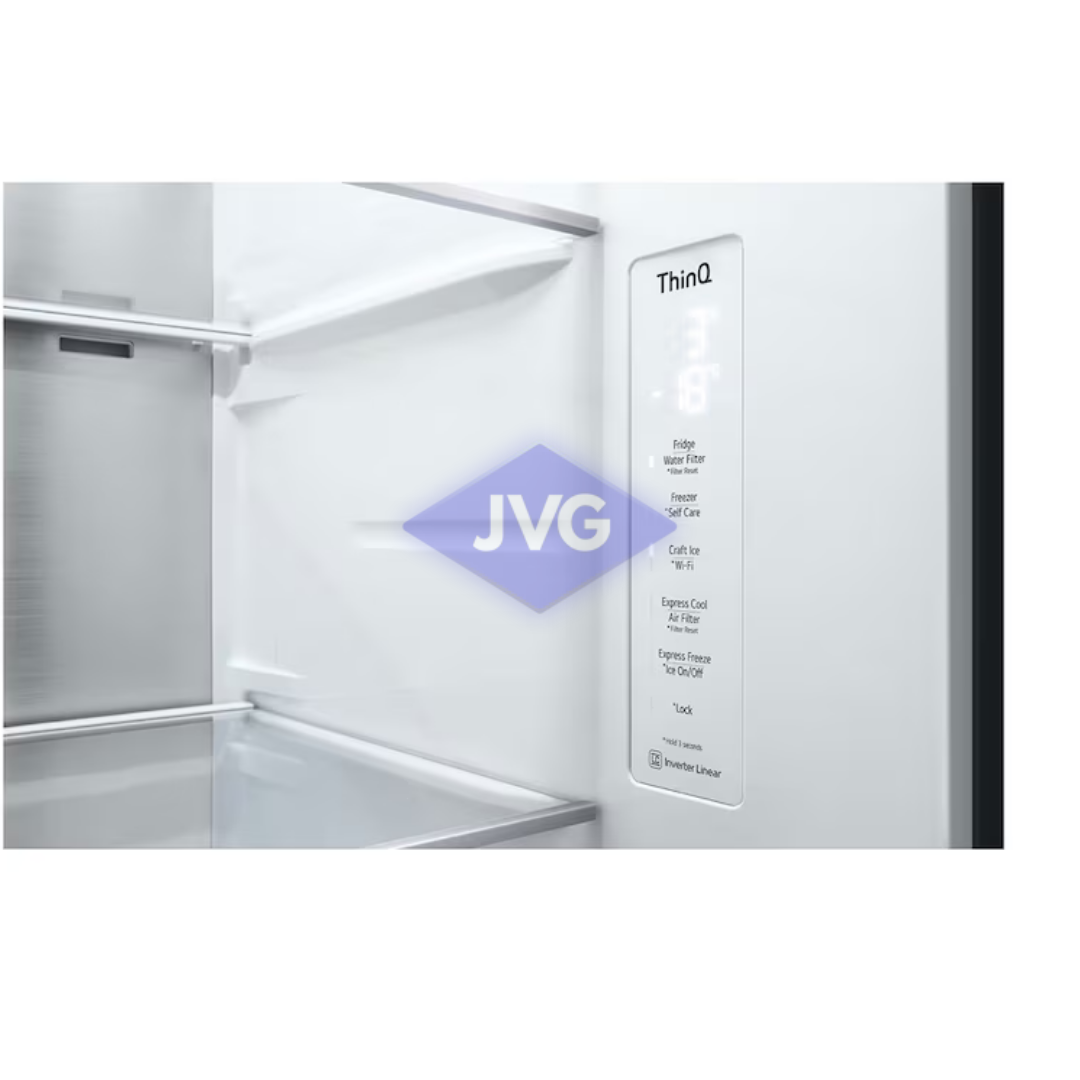 NEVERA SIDE BY SIDE LG 24 CU.FT. CON DISPENSADOR INSTAVIEW NEGRO - VS25XHWCB
