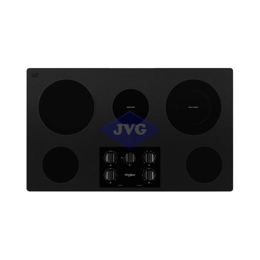 TOPE ELÉCTRICO WHIRLPOOL 36'' NEGRO - WCE55US6HB