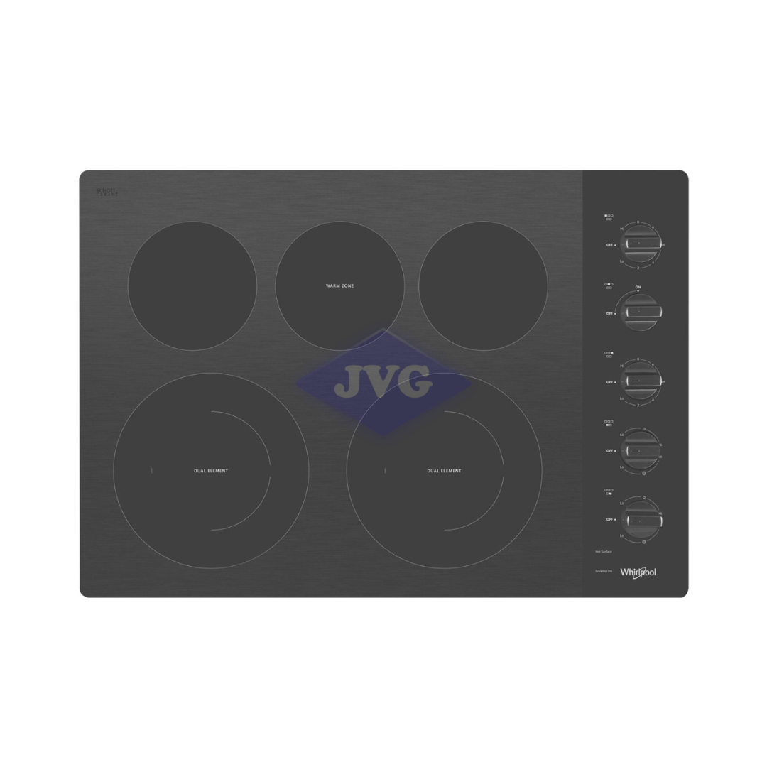 TOPE ELÉCTRICO WHIRLPOOL 30 PULGADAS VITROCERÁMICA NEGRO - WCE77US0HB