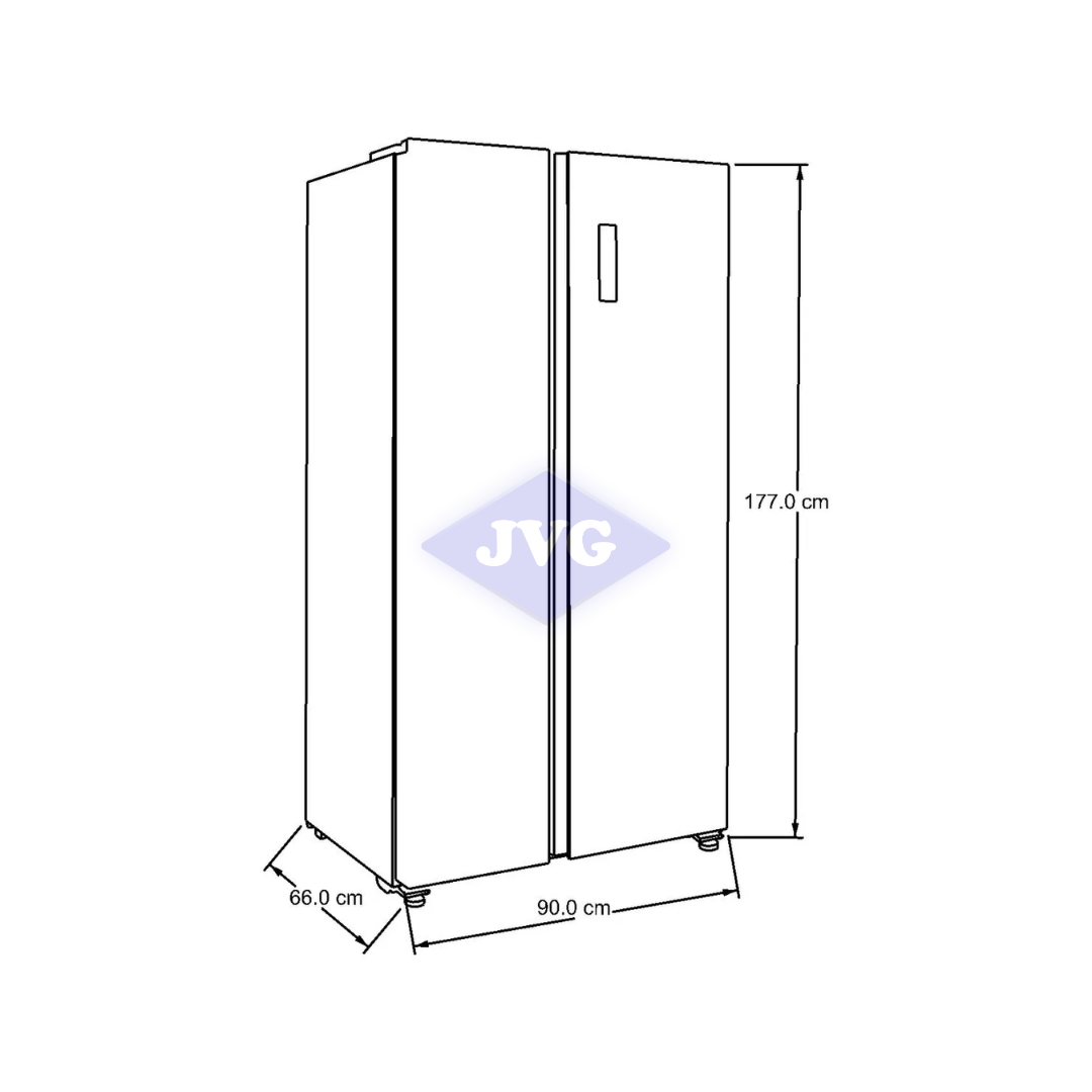 NEVERA SIDE BY SIDE WHIRLPOOL 18 CU.FT. PLATEADO (WD1600S)