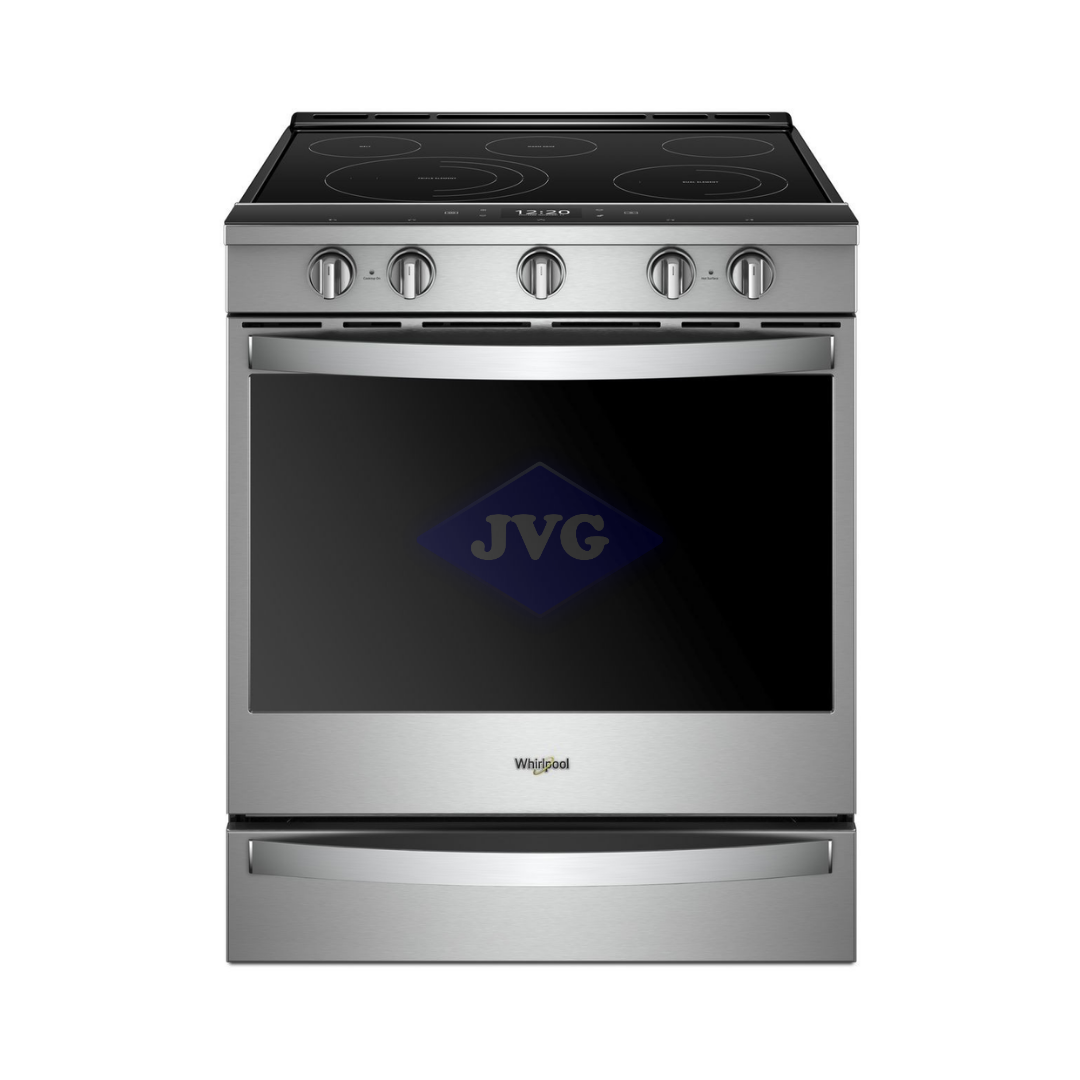 COCINA ELÉCTRICA WHIRLPOOL 5 QUEMADORES 30'' ACERO - WEE750H0HZ