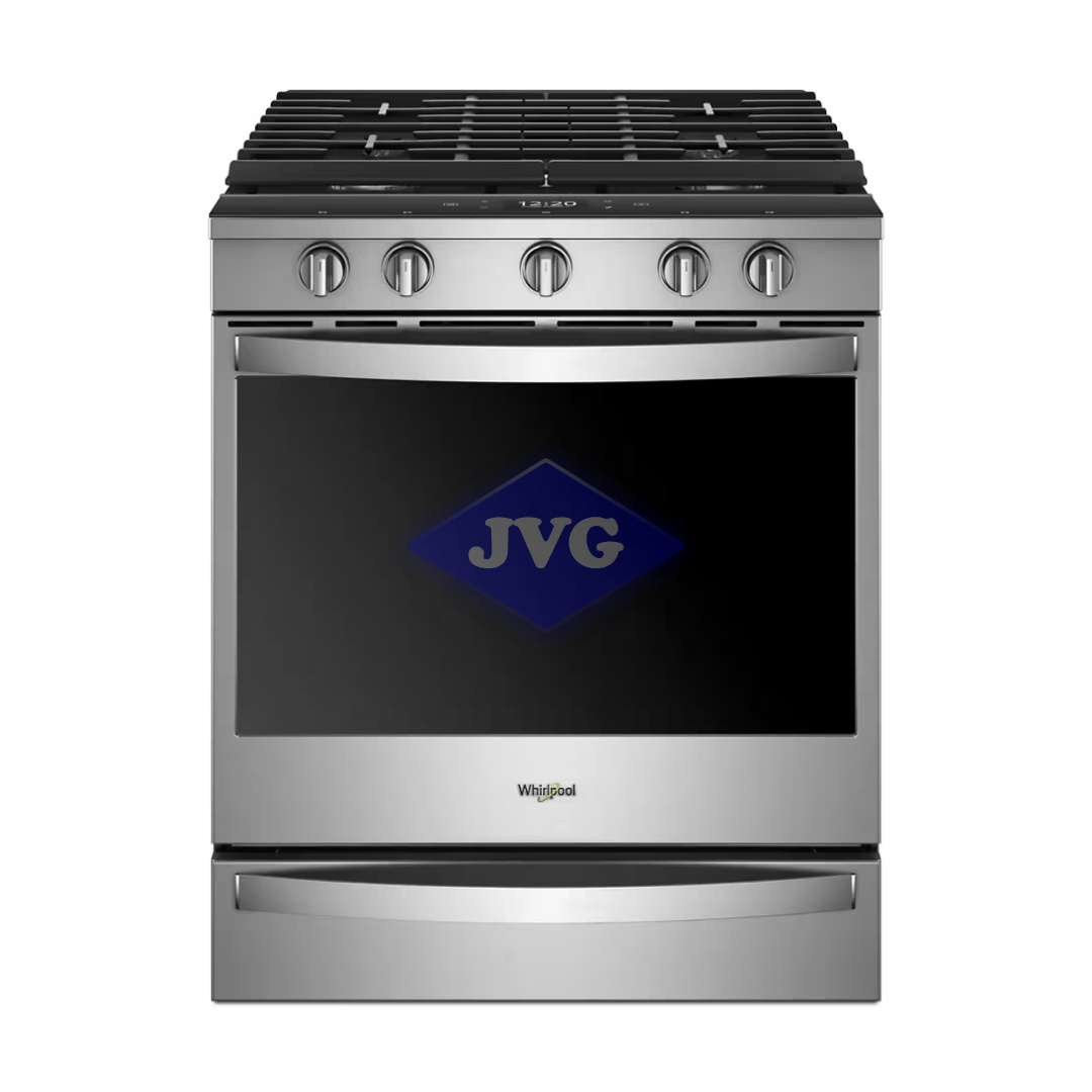 COCINA A GAS WHIRLPOOL 5 QUEMADORES 30" ACERO - WEG750H0HZ