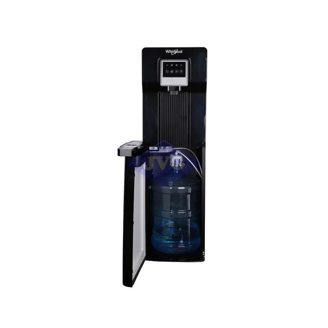 DISPENSADOR DE AGUA BOTELLÓN OCULTO WHIRPOOL CON FÁBRICA DE HIELO NEGRO