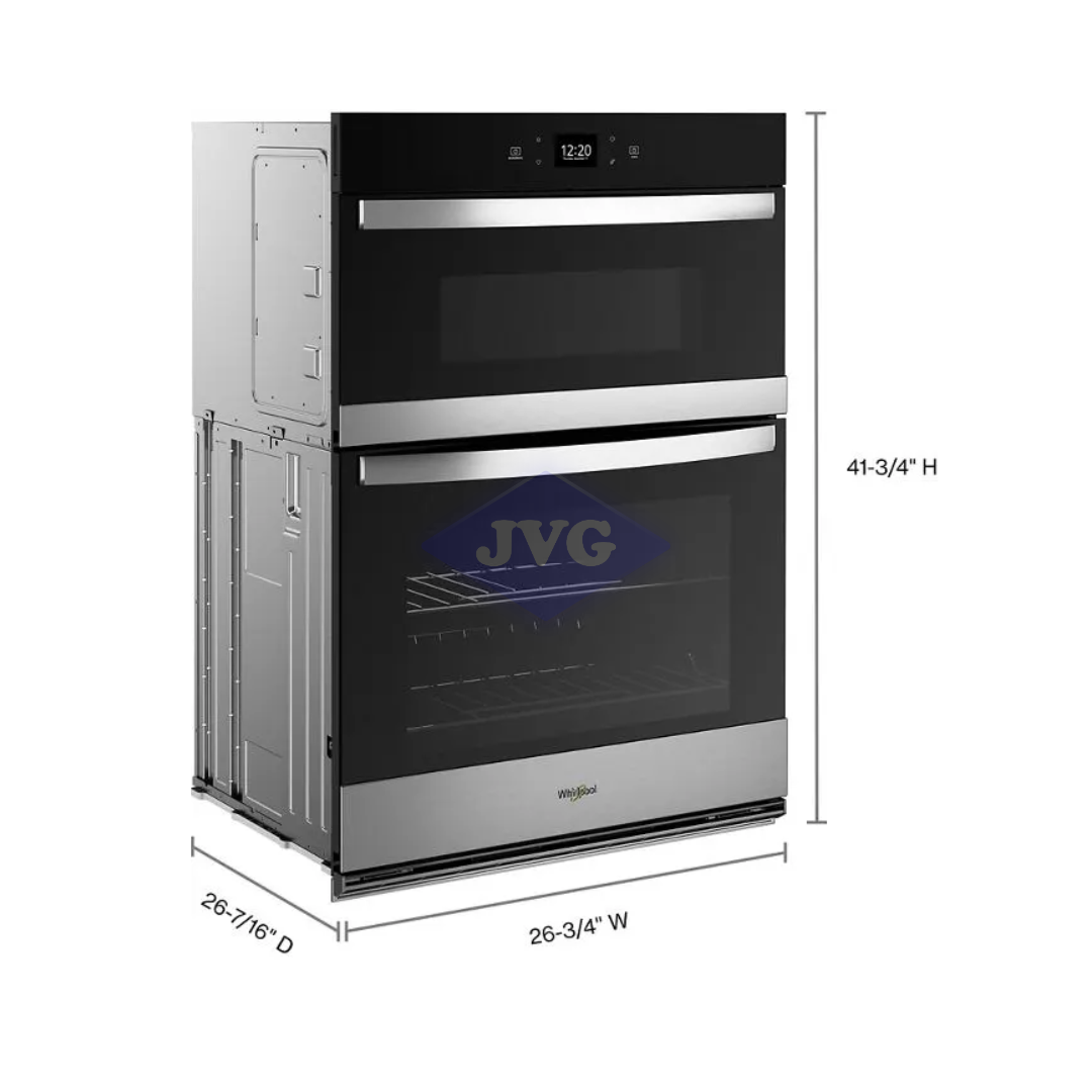 HORNO MICROONDAS EMPOTRABLE WHIRLPOOL 27" ACERO INOXIDABLE (WOEC5027LZ) - WOEC5027LZ