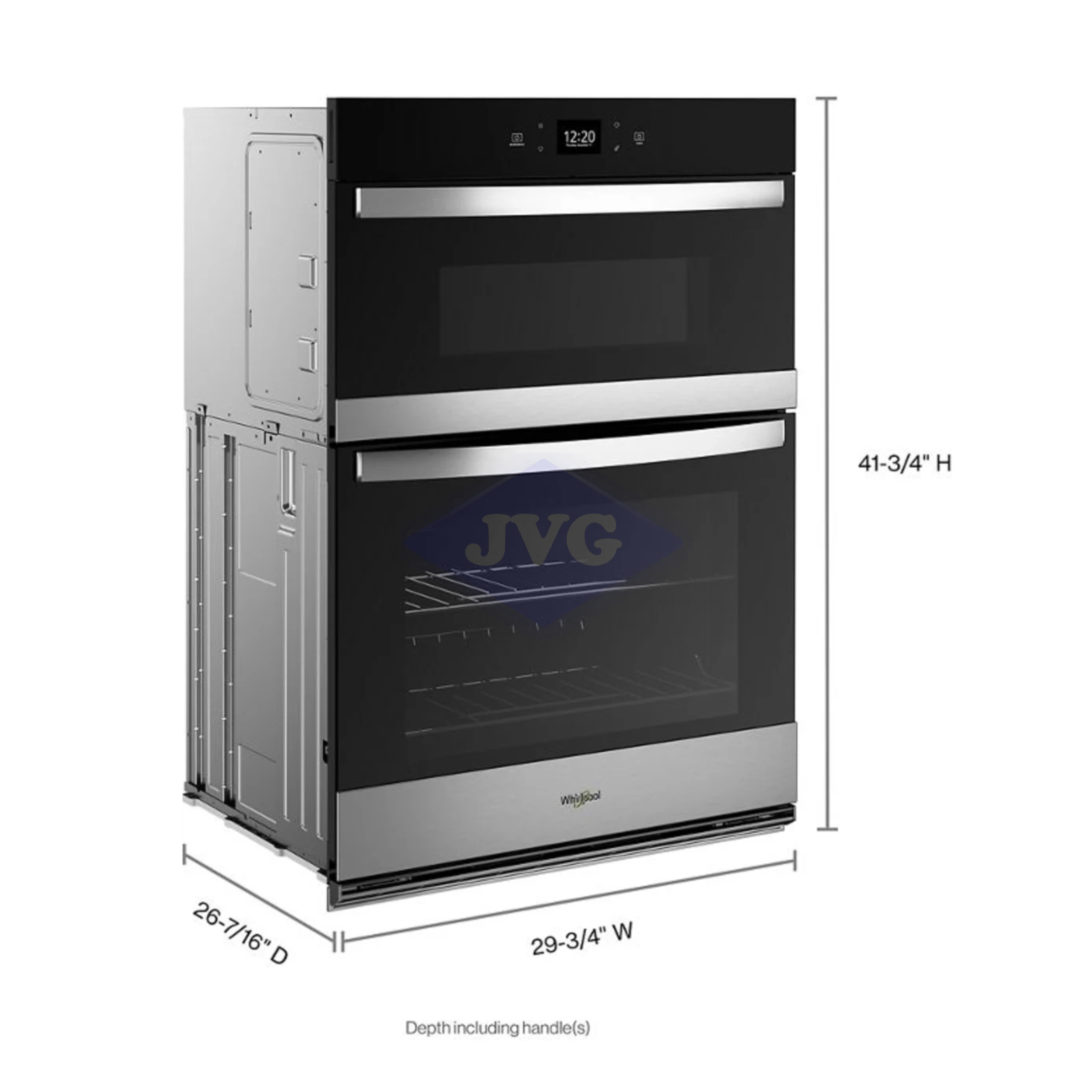 HORNO MICROONDA ELÉCTRICO WHIRLPOOL 30" PARA EMPOTRAR ACERO - WOEC5030LZ