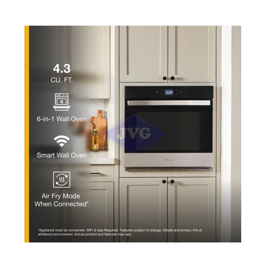 HORNO ELÉCTRICO EMPOTRABLE WHIRLPOOL 27" ACERO INOXIDABLE - WOES5027LZ