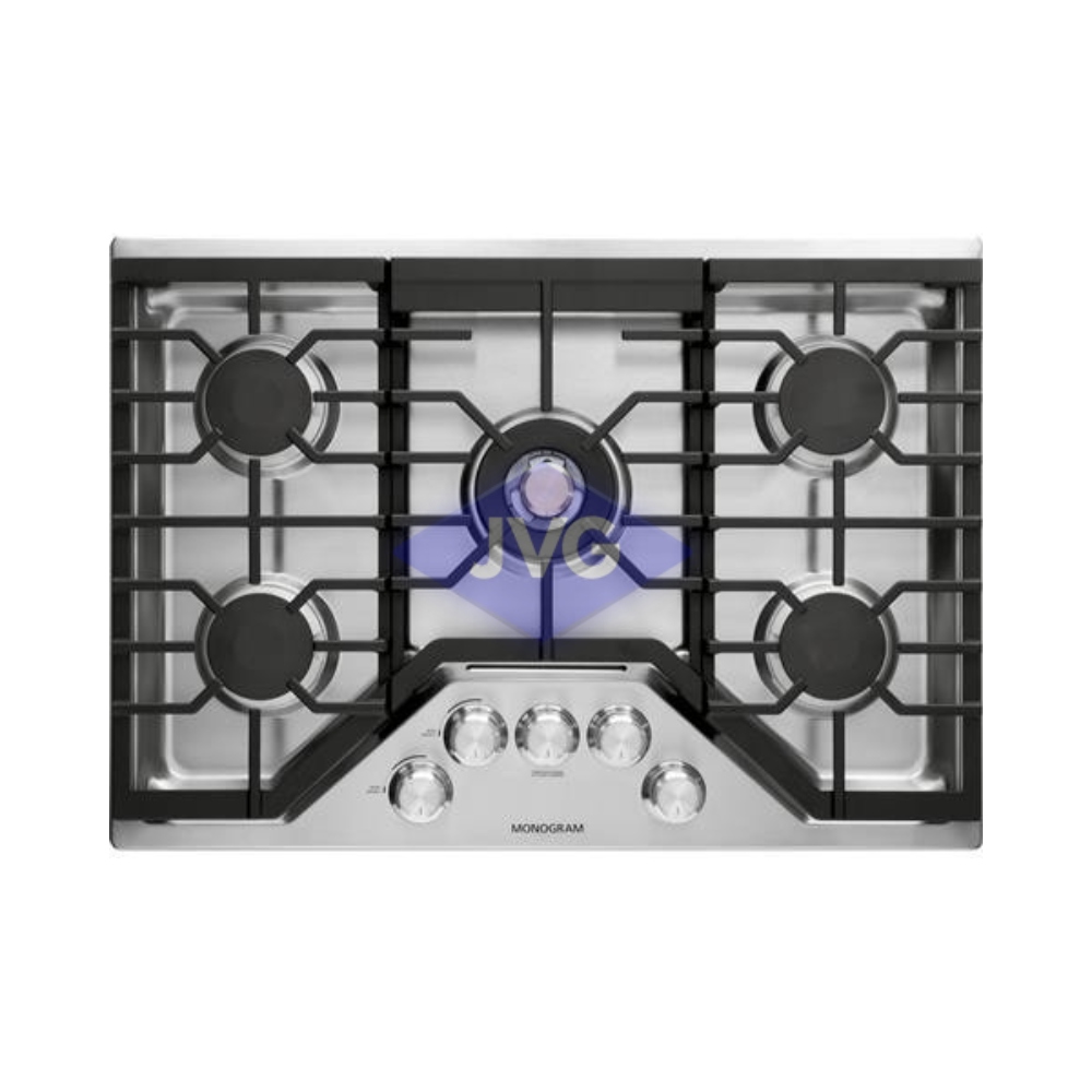 TOPE A GAS 5 HORNILLAS DE PERILLA MONOGRAM ACERO 30'' - ZGU30RSLSS