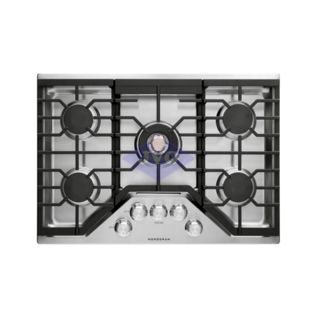 TOPE A GAS 5 HORNILLAS DE PERILLA MONOGRAM ACERO 30'' - ZGU30RSLSS