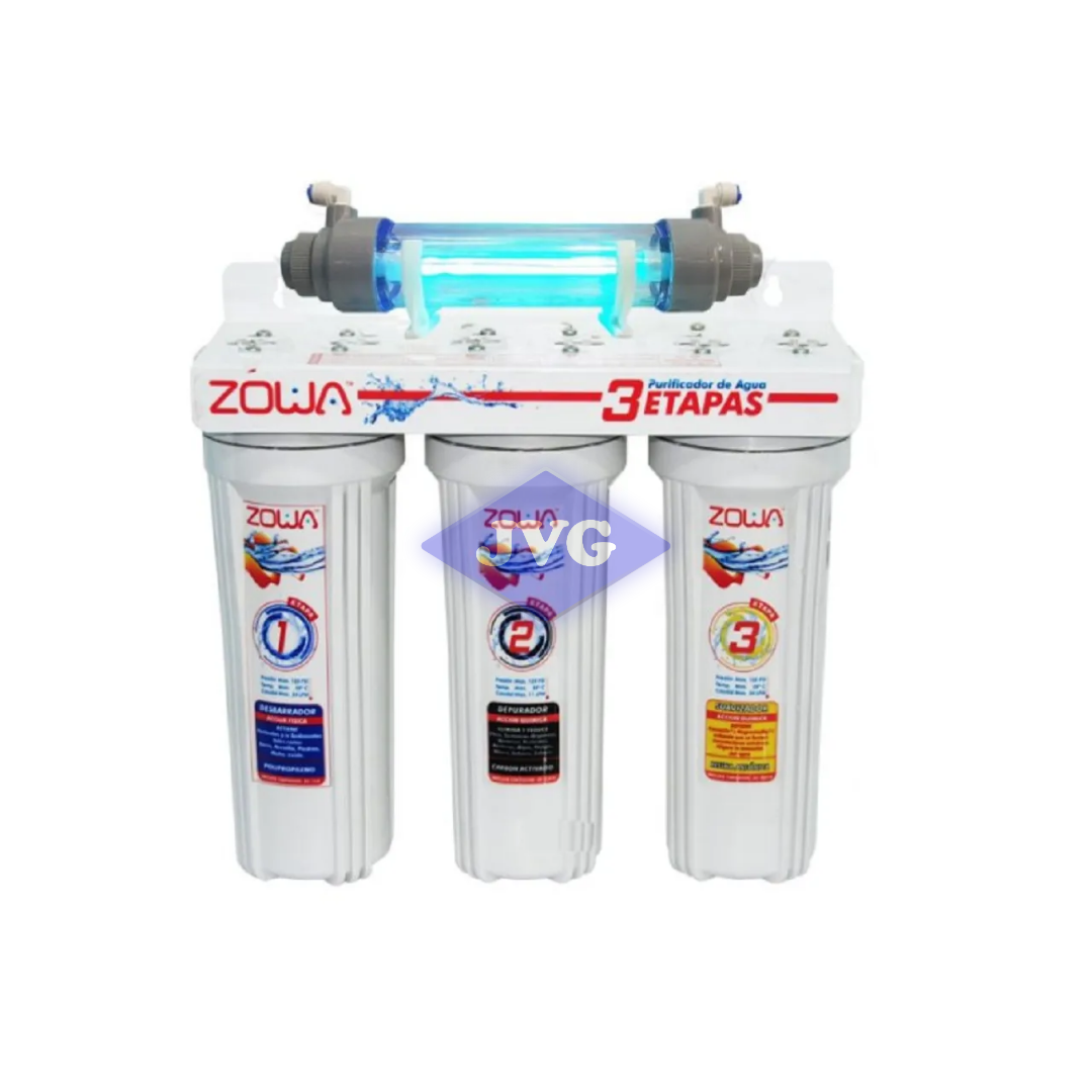 SISTEMA PURIF 3 ETAPAS ZOWA COCI LAMP UV ULT MET - ZPCOCIULTUVM