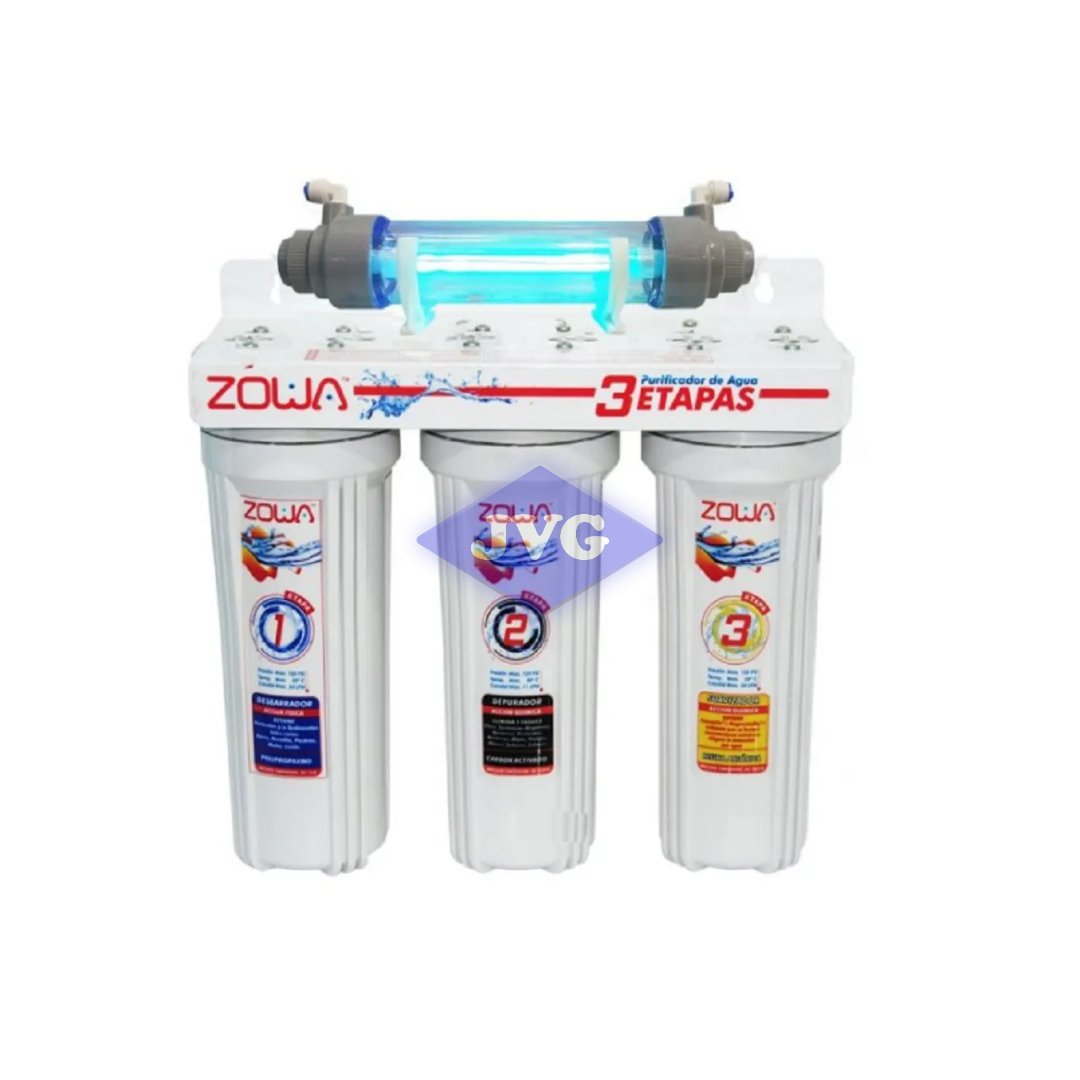 SISTEMA PURIF 3 ETAPAS ZOWA COCI LAMP UV ULT MET